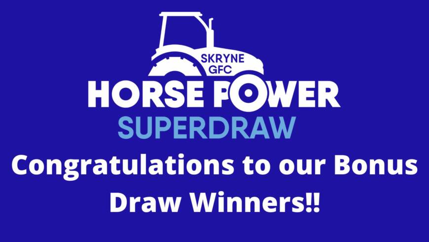 Congratulations to our Bonus Draw winners!!!