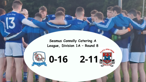 Seamus Connolly Catering A League. Division 1A – Round 6. Skryne 0-16, Trim 2-11