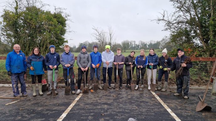 New hedge planted at Skryne GFC
